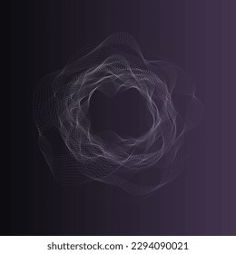 Futuristic design element isolated, database concept, big data