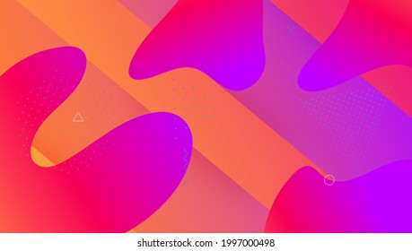 Diseño Futurista. Página de aterrizaje plano. Pancarta Color Moderno. Marco brillante. Neon Website. Tapa azul de moda. Plantilla comercial. Volante Mínimo. Diseño violento futurista