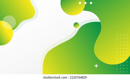 Futuristic design green background.  Templates for placards, banners, flyers, presentations and reports. Minimal geometric, dynamic shapes composition, motion design geometric style flat EPS10