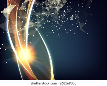 Futuristic design with space for text. Vector illustration.