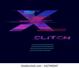 Futuristic Design Template in vector format - X