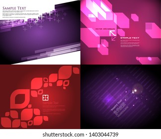 Futuristic Design templates in vector format
