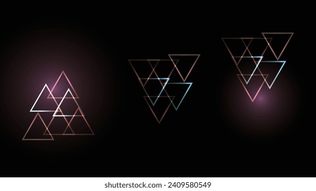  A futuristic digital abstract background with colorful glowing neural connectors analyzes big data. Artificial intelligence and Neural network concept