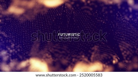 Futuristic digital background with led particles. Technology backdrop. Vector illustration.
