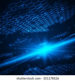 Futuristic digital background with space for your text. Technology illustration for your business/science/technology artwork. Vector design element.