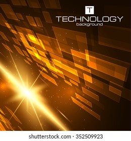 Futuristic digital background with space for your text. Technology illustration for your business/science/technology artwork. Vector design element.