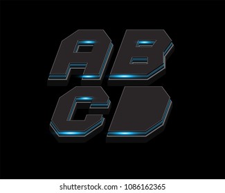 Futuristic Digital bold font