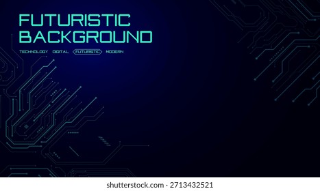 Fondo de Tecnología de circuito digital futurista