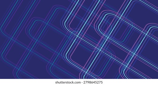 Futuristic digital circuitry with glowing neon lines and interconnected pathways on a dark background, representing technology, innovation, and electronic systems.