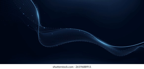 Fondo de flujo digital futurista, Anuncio de tecnología moderna, concepto de negocio corporativo, fondo abstracto de alta tecnología para el negocio de presentación. Evento tecnológico.