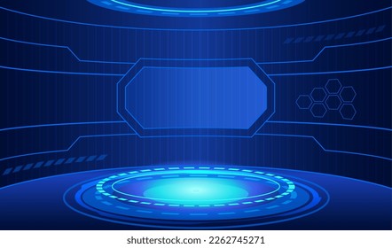Futuristic digital interface element background