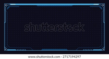 Futuristic digital interface frame, futuristic graphic user interface 