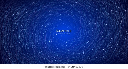 Futuristic digital landscape of blue and magenta fiber optic lines. suitable for speed and force sensing technology background.