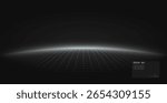 Futuristic digital landscape with glowing grid horizon. Mesh wireframe grid. High-tech innovation and data systems. Cyber space. Futuristic for product presentation.

