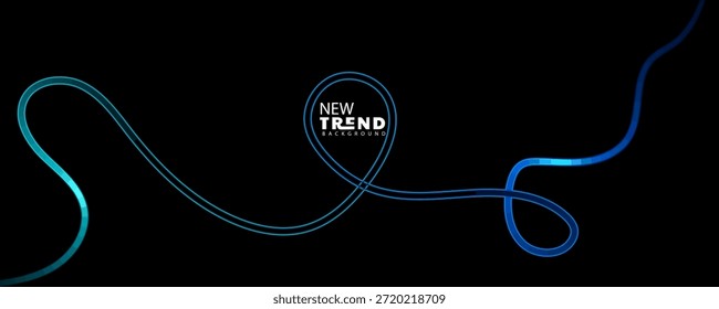 Líneas digitales futuristas con diseño de fondo de Nueva tendencia