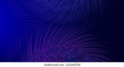Futuristic digital modern background with glowing lines for web design. Vector data illustration