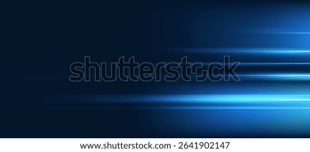 Futuristic digital neon motion lines technology background. glowing blue lines. innovation background for tech event poster or presentation business
