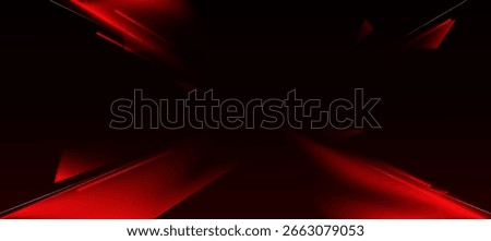 Futuristic digital neon motion lines technology background. glowing Red lines. innovation background for tech event poster or presentation business