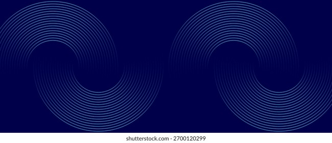 Futuristic Digital Technology Background. Abstract Blue Neon Lines, Data Flow Concept, Cyber Space Wallpaper