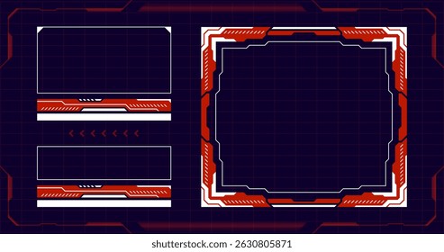 Design de tecnologia digital futurista com uma interface vibrante e detalhada