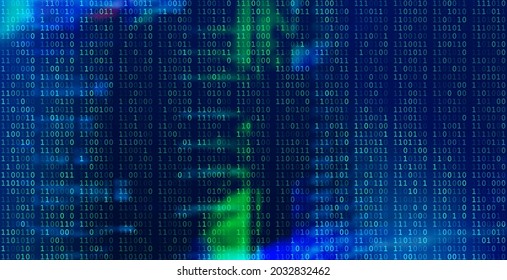 Futuristic Digital Technology Vector Background. Cyber Space