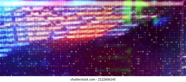 Futuristic Digital Technology Vector Background. Cyber Attack, Ransomware, Malware Concept