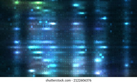 Futuristic Digital Technology Vector Background. Cyber Attack, Ransomware, Malware Concept