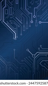Futuristic digital transformation abstract technology blue background, vector illustration