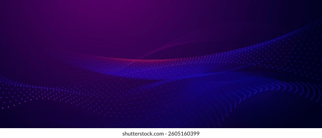 Futuristic Digital Wave Vector Background