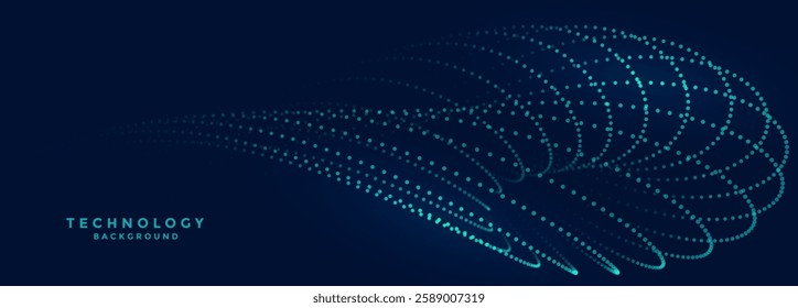 futuristic digital web particle background for cyber information vector