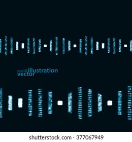 Futuristic dna, abstract molecule, cell illustration eps10