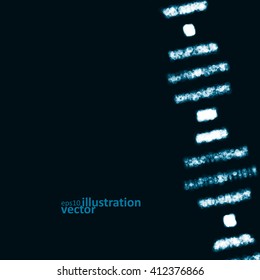 Futuristic dna, abstract molecule, cell illustration eps10