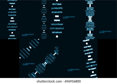 Futuristic dna, abstract molecule, cell illustration eps10.
