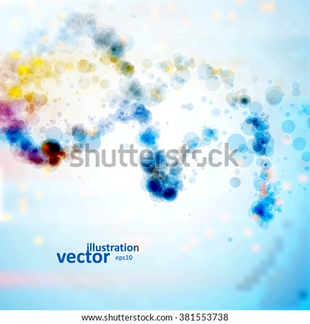 Futuristic dna, abstract molecule, cell illustration eps10