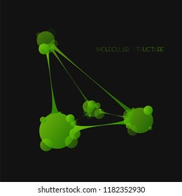 Futuristic dna background, abstract molecule illustration. Graphic concept for your design