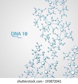 Futuristic dna eps 10, vector elegant  illustration