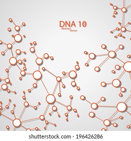 Futuristic dna eps 10, vector elegant  illustration