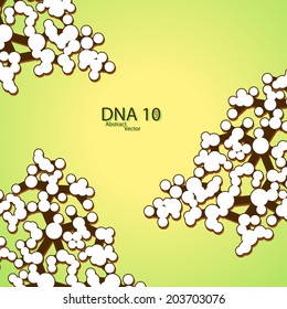 Futuristic dna eps 10, vector elegant  illustration