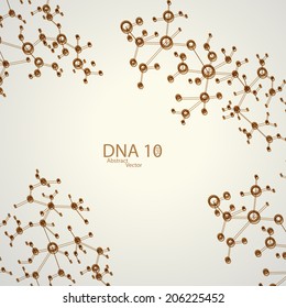Futuristic dna eps 10, vector elegant  illustration
