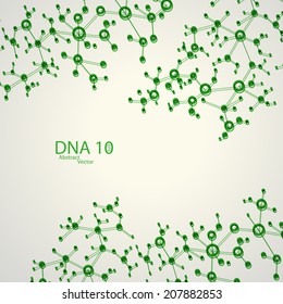Futuristic dna eps 10, vector elegant  illustration