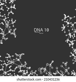 Futuristic dna eps 10, vector elegant  illustration