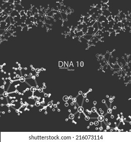 Futuristic dna eps 10, vector elegant  illustration