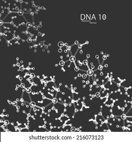 Futuristic dna eps 10, vector elegant  illustration