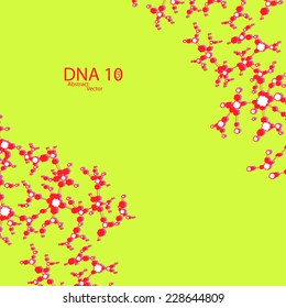 Futuristic dna eps 10, vector elegant  illustration