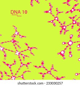 Futuristic dna eps 10, vector elegant  illustration