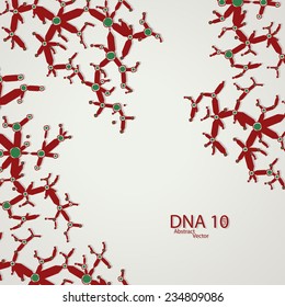 Futuristic dna eps 10, vector elegant  illustration
