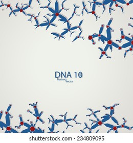 Futuristic dna eps 10, vector elegant  illustration