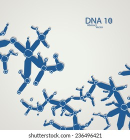 Futuristic dna eps 10, vector elegant  illustration