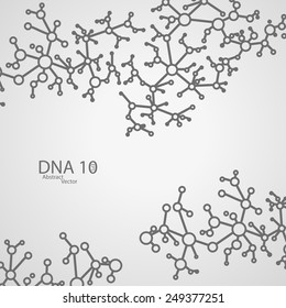 Futuristic DNA eps 10, vector elegant  illustration