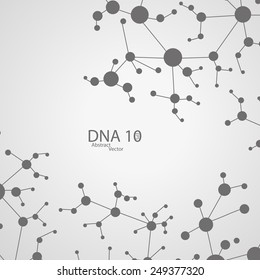 Futuristic DNA eps 10, vector elegant  illustration